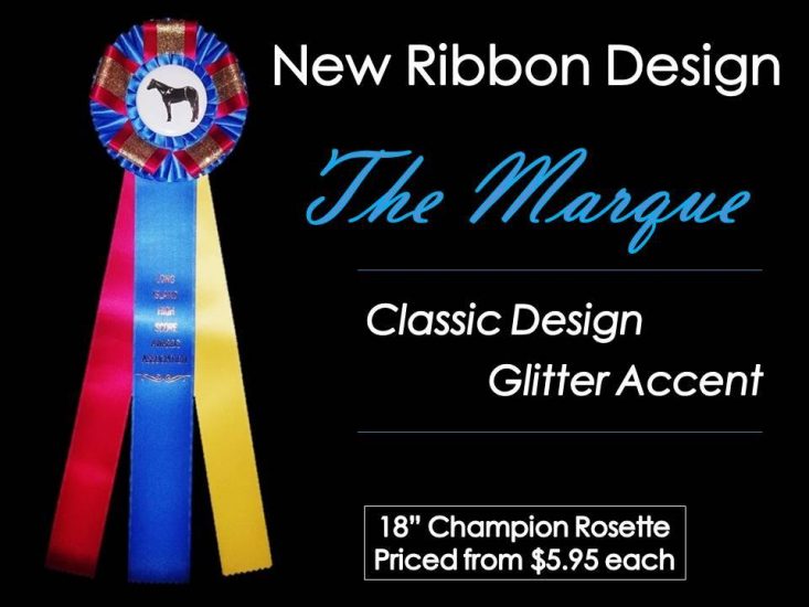 marque 18 custom award rosette ribbon