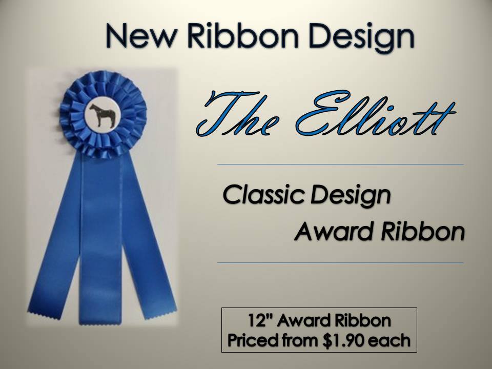 elliott 12 custom award rosette ribbon