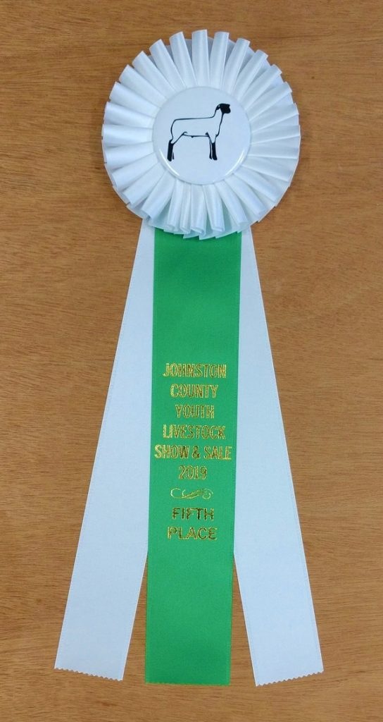 Classic 15" Award Ribbon Custom Rosette McLaughlin Ribbon Awards