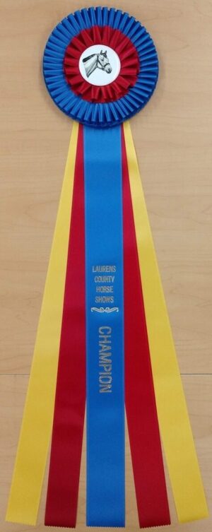 deluxe 5-28 champion award rosette ribbon