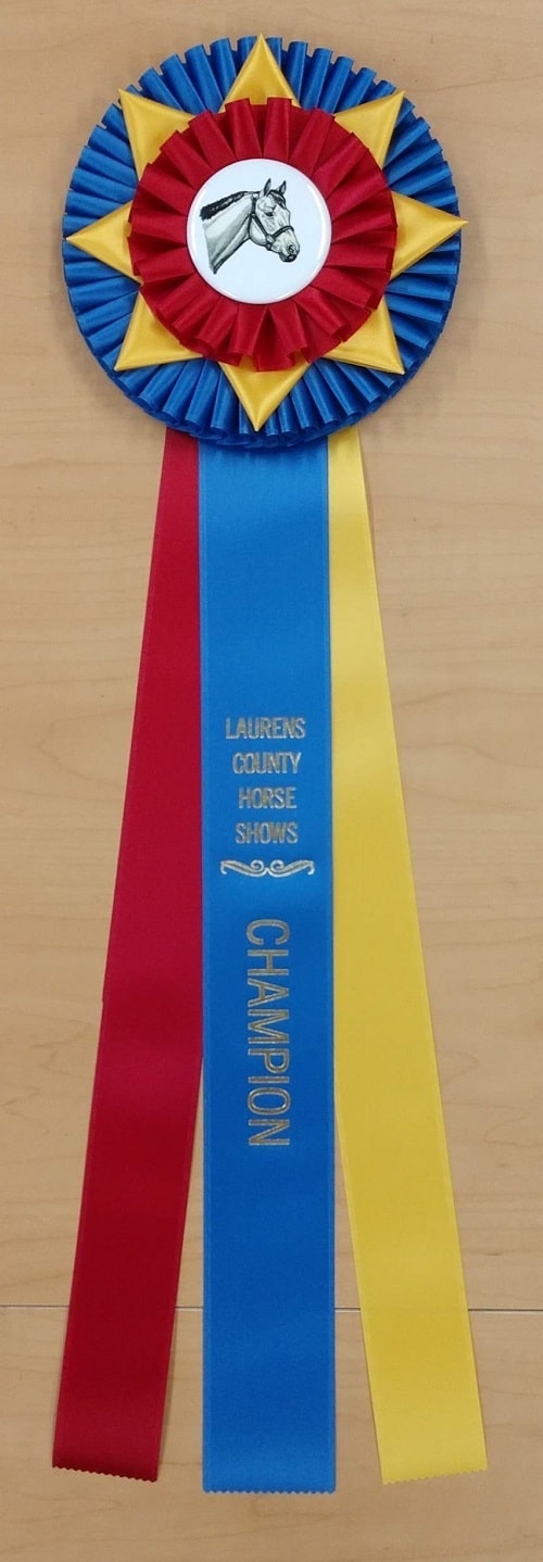 imperial 22 champion award rosette ribbon