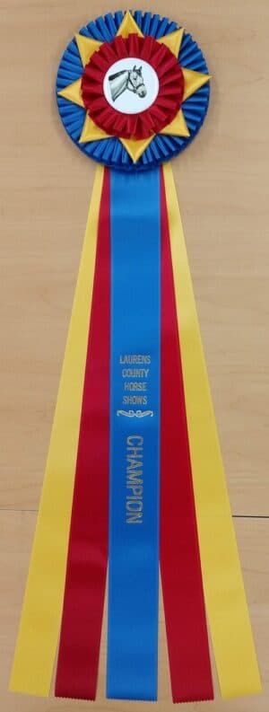 imperial 5-28 champion award rosette ribbon