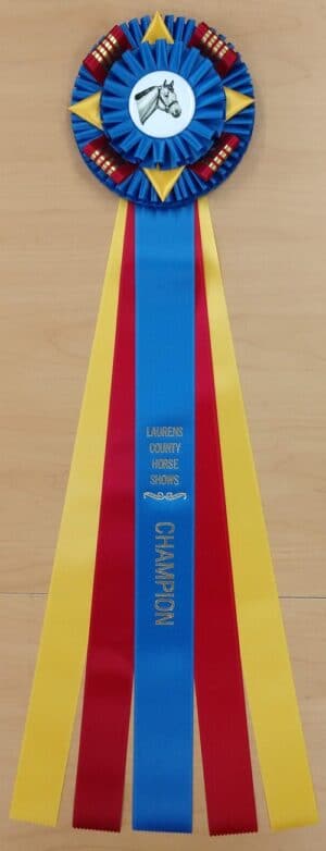 regatta 5-28 champion award rosette ribbon custom rosette ribbons